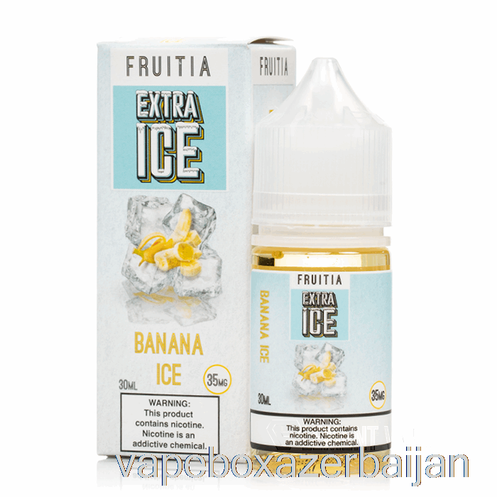 E-Juice Vape Banana Ice - Extra Ice - Fruitia Salts - 30mL 35mg